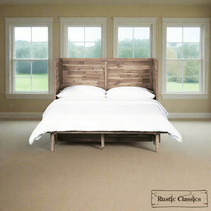 Stow Full Size Murphy Bed Cabinet with Gel Memory Foam Mattress - Available in 4 Colours