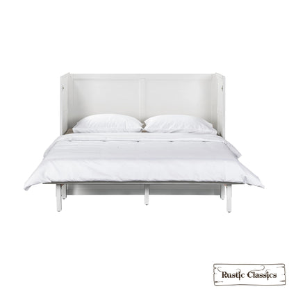 Stow Queen Size Murphy Bed Cabinet with Gel Memory Foam Mattress - Available in 4 Colours