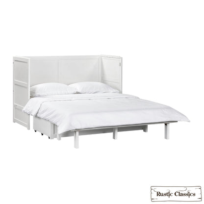 Stow Queen Size Murphy Bed Cabinet Only - No Mattress - Available in 4 Colours