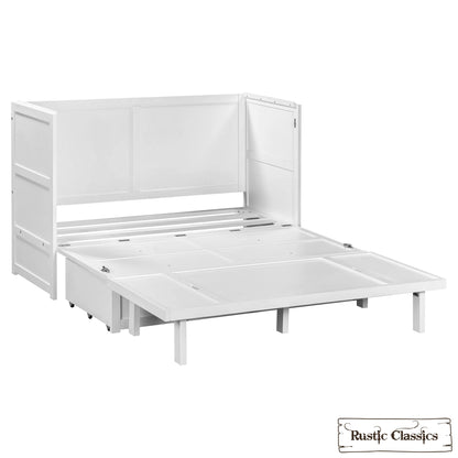 Stow Queen Size Murphy Bed Cabinet Only - No Mattress - Available in 4 Colours