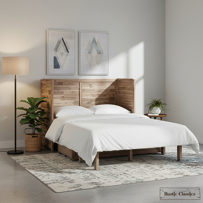 Stow Full Size Murphy Bed Cabinet with Gel Memory Foam Mattress - Available in 4 Colours