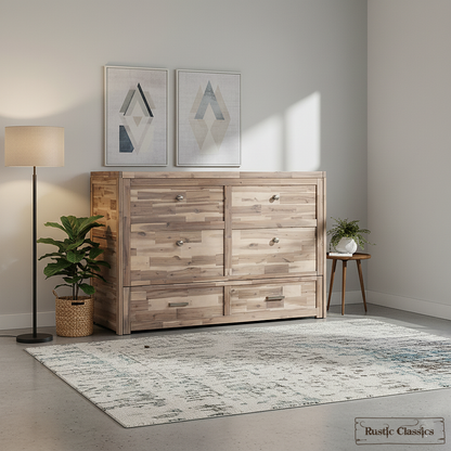 Stow Full Size Murphy Bed Cabinet with Gel Memory Foam Mattress - Available in 4 Colours
