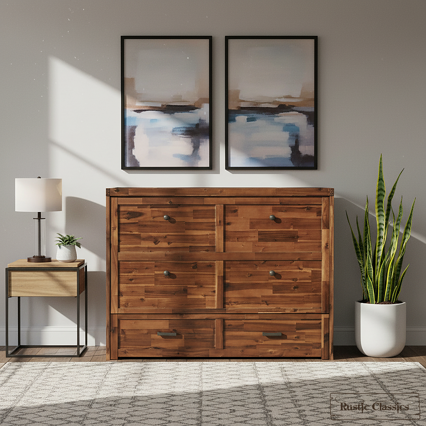Stow Full Size Murphy Bed Cabinet with Gel Memory Foam Mattress - Available in 4 Colours