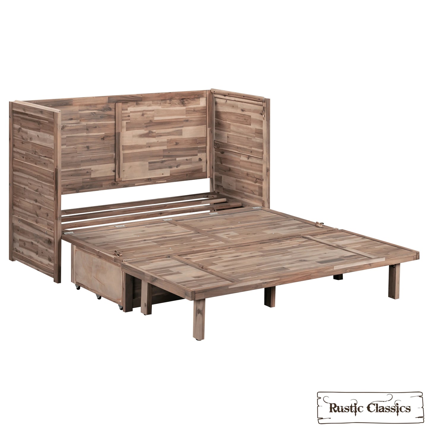 Stow Queen Size Murphy Bed Cabinet Only - No Mattress - Available in 4 Colours