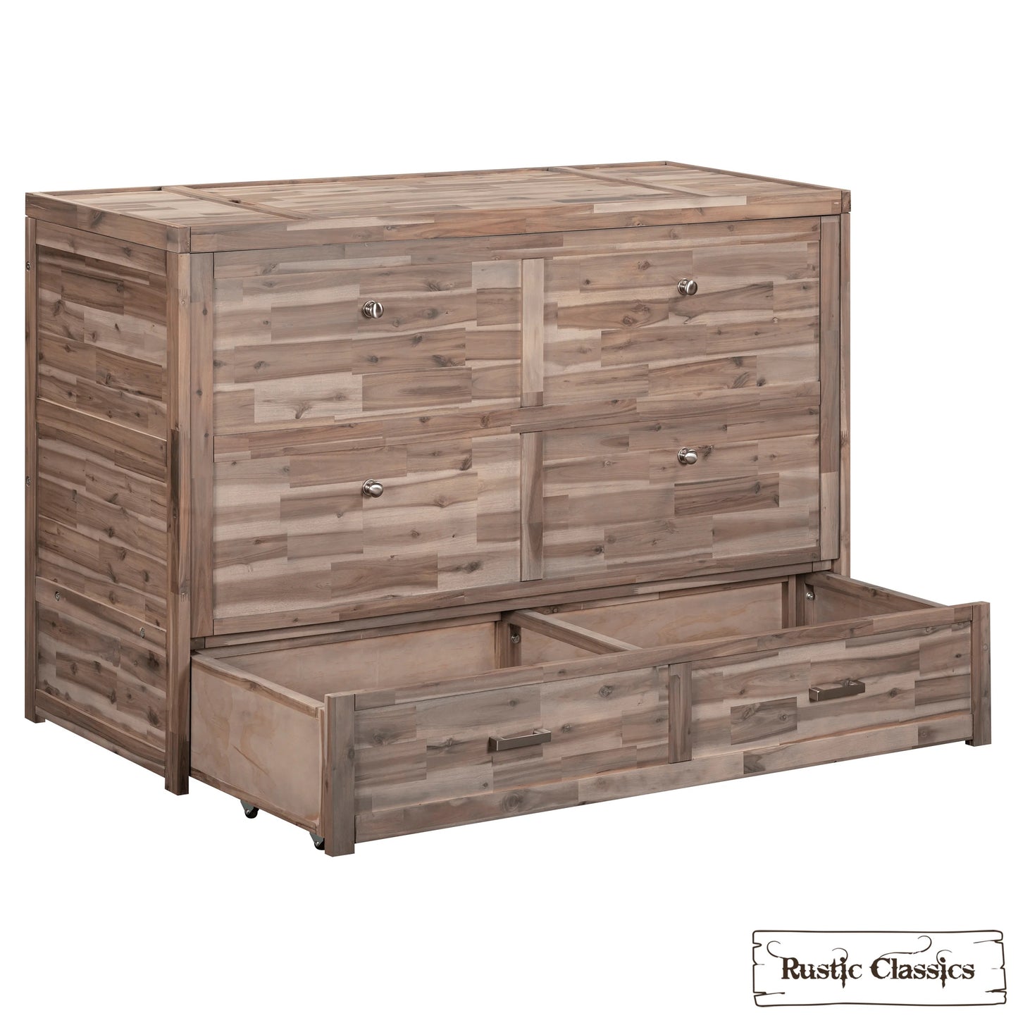 Stow Queen Size Murphy Bed Cabinet Only - No Mattress - Available in 4 Colours