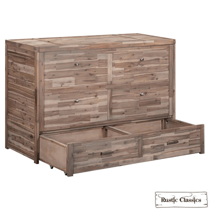 Stow Queen Size Murphy Bed Cabinet Only - No Mattress - Available in 4 Colours