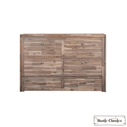 Stow Queen Size Murphy Bed Cabinet with Gel Memory Foam Mattress - Available in 4 Colours